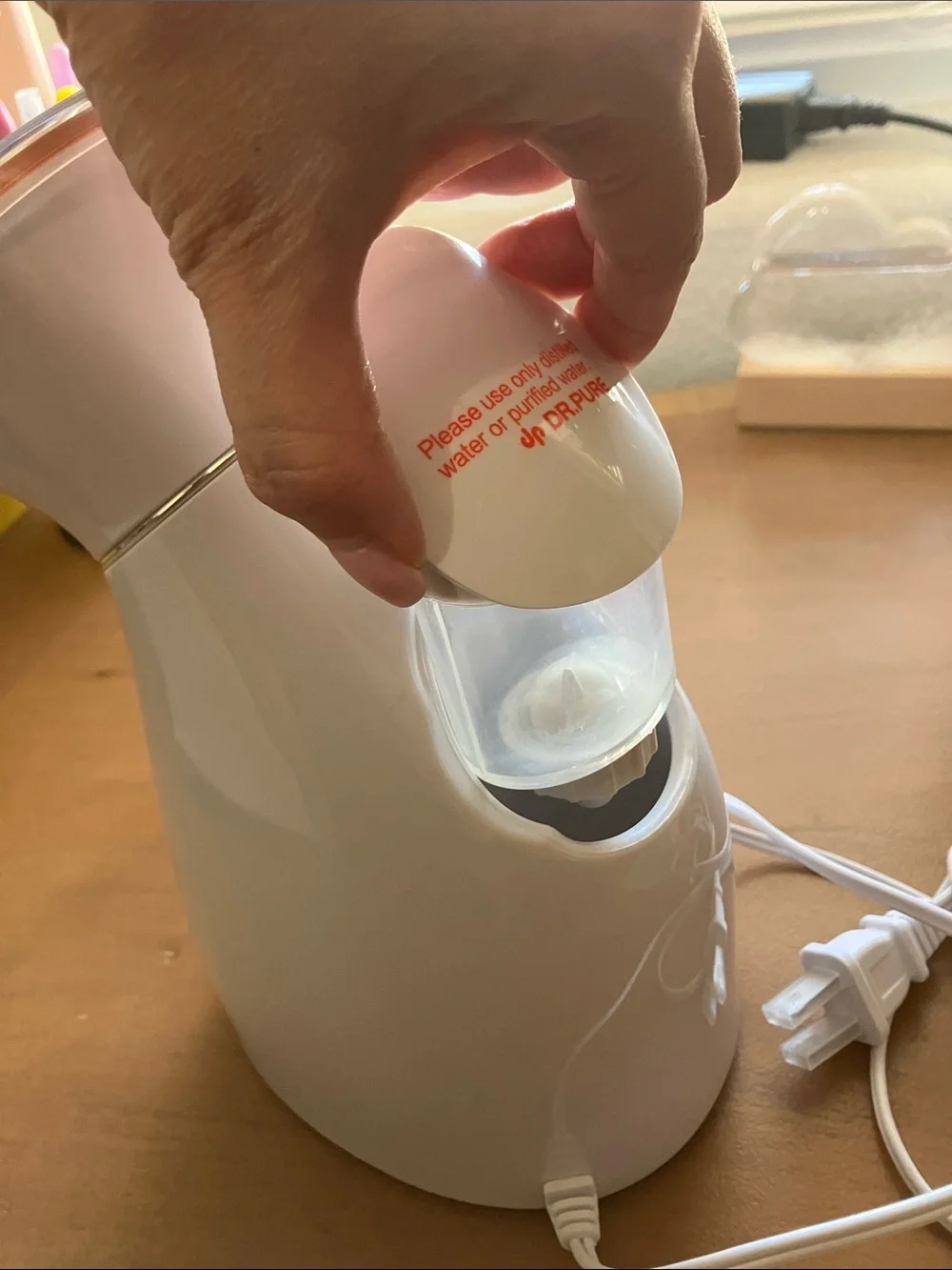 Dr. Pure Nano Ionic Face Steamer - Rose Gold